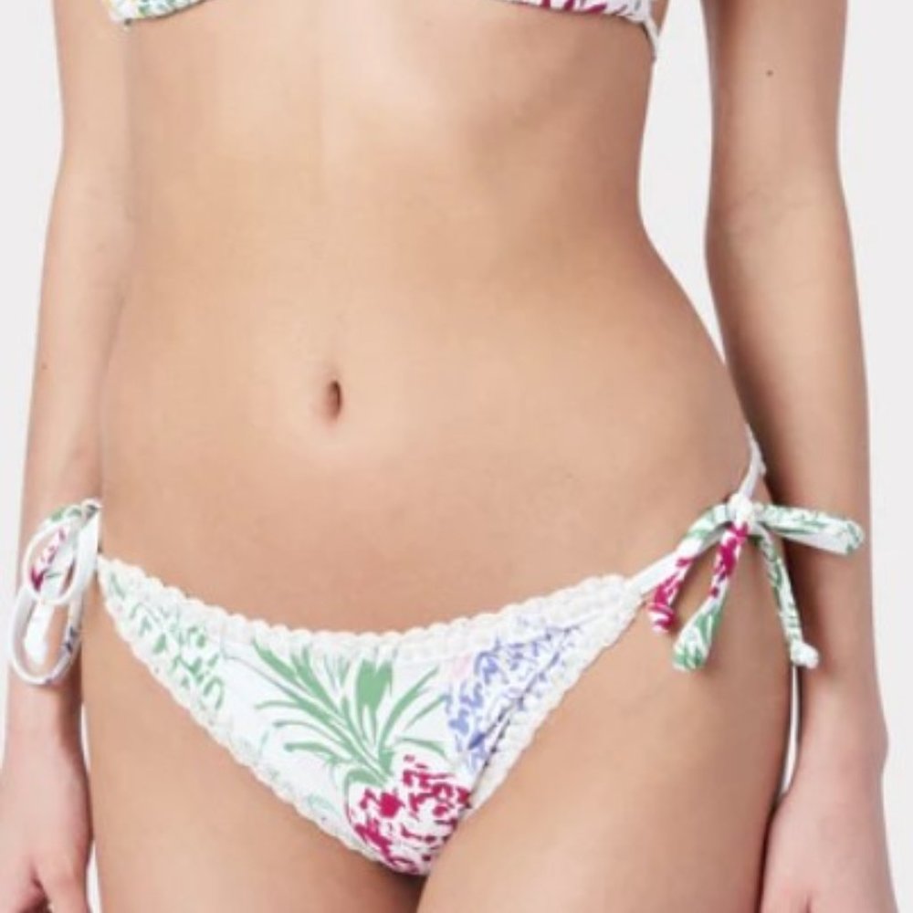 Milly Tropical Pineapple Print Bikini Bottom
